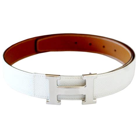 hermes white belt price|Hermes unisex belt.